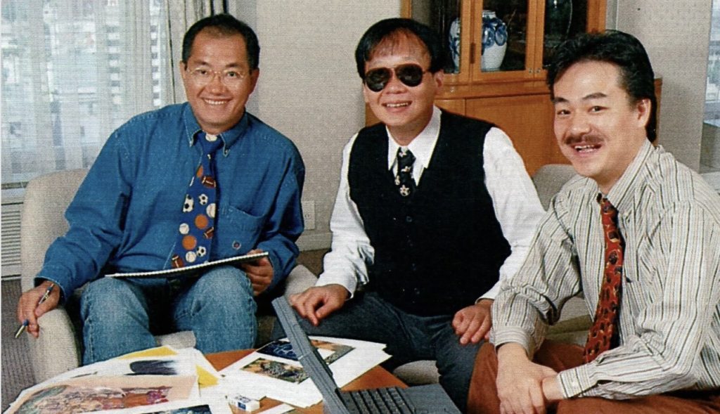 อากิระ โทริยามะ (ซ้าย), Yuji Horii (กลาง), โคอิจิ ซูงิยามะ (ขวา)